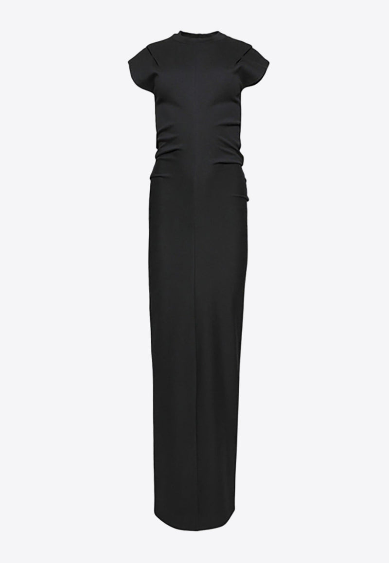 Drop Shoulder Crewneck Maxi Dress