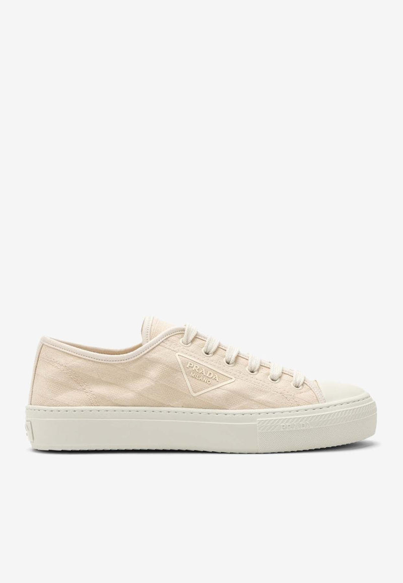 Triangle Logo Low-Top Sneakers