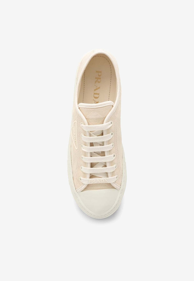 Triangle Logo Low-Top Sneakers