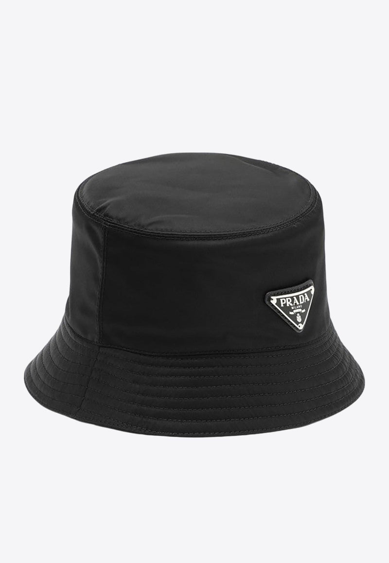 Triangle Logo Nylon Bucket Hat