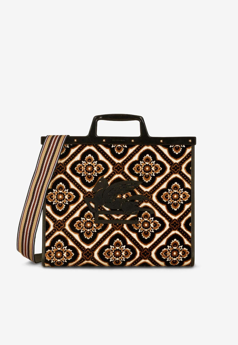 Medium Love Trotter Jacquard Tote Bag