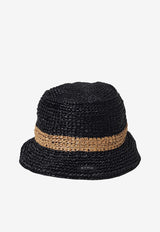 Logo-Patch Raffia Hat