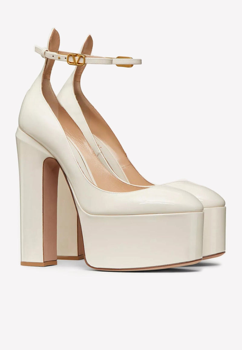 Tan-Go 155 Platform Pumps in Patent Leather