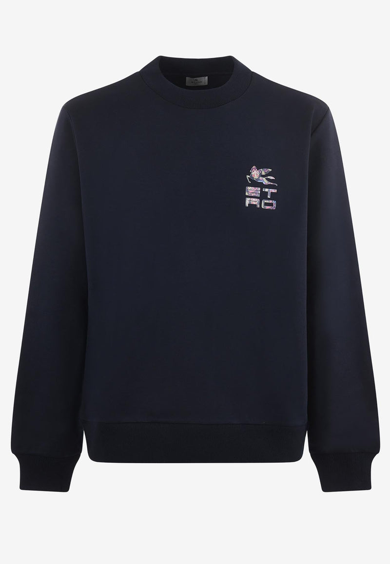 Logo-Patch Pullover Sweatshirt