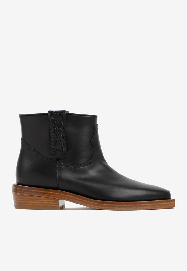 Reza Leather Ankle Boots