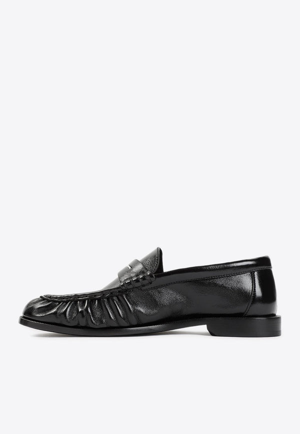Penny Loafers in Shiny Creased Leather