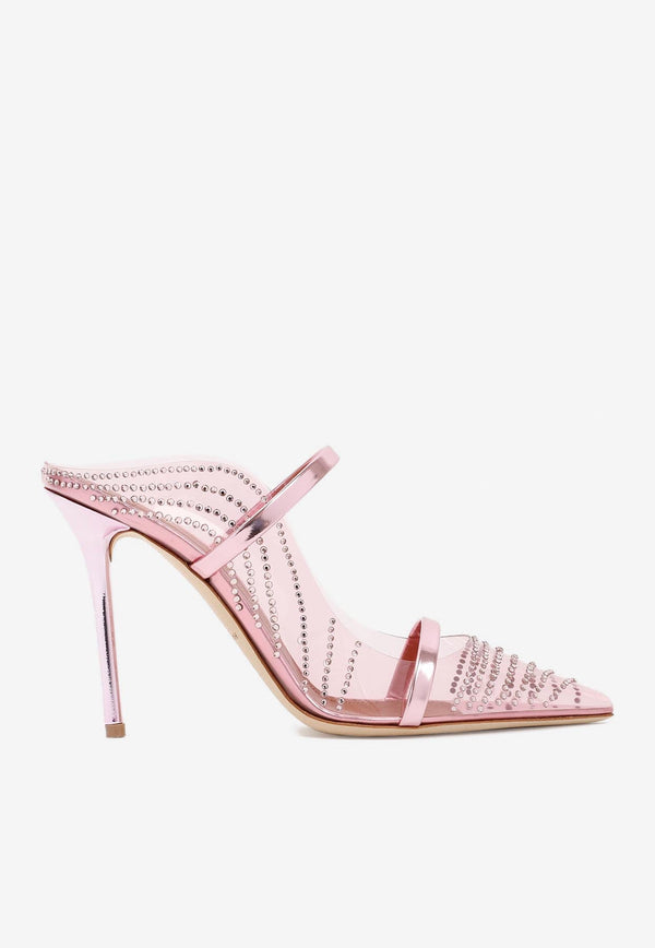 Maureen 100 Crystal-Embellished Mules