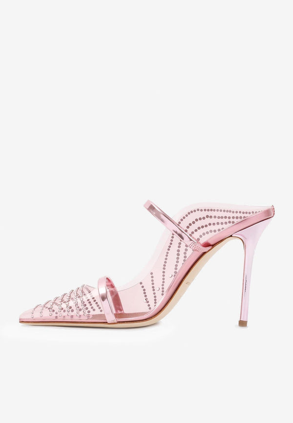 Maureen 100 Crystal-Embellished Mules