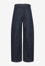 Belted Wide-Leg Jeans