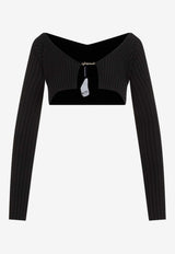 La Maille Pralù Cropped Cardigan