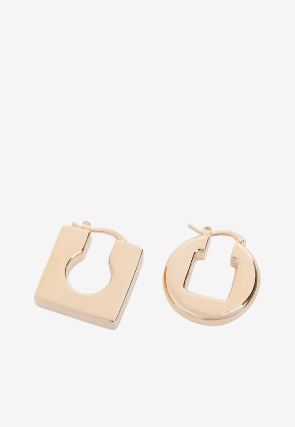 Asymmetric Mini Hoop Earrings