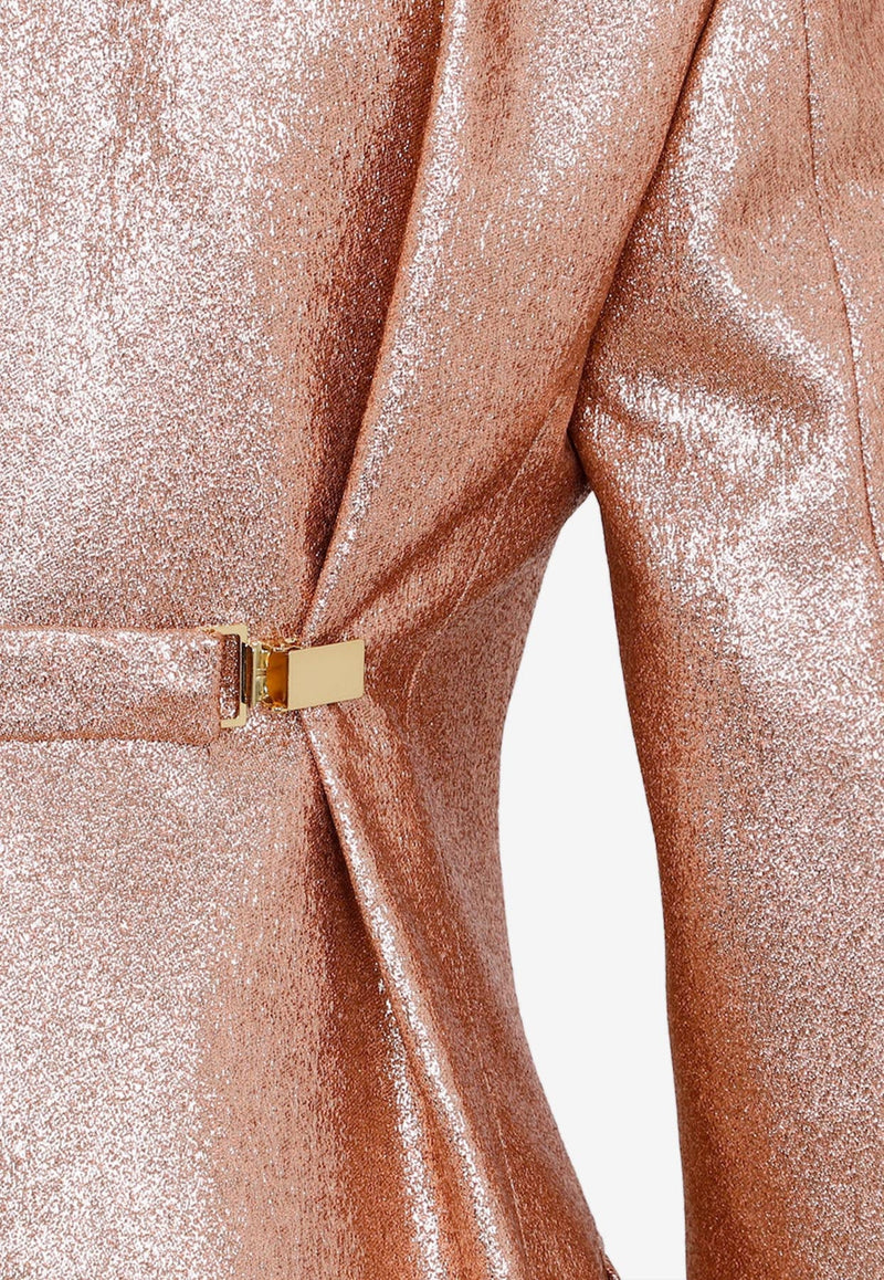 Tailored Metallic Blazer