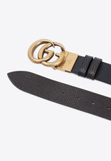 Reversible GG Buckle Leather Belt