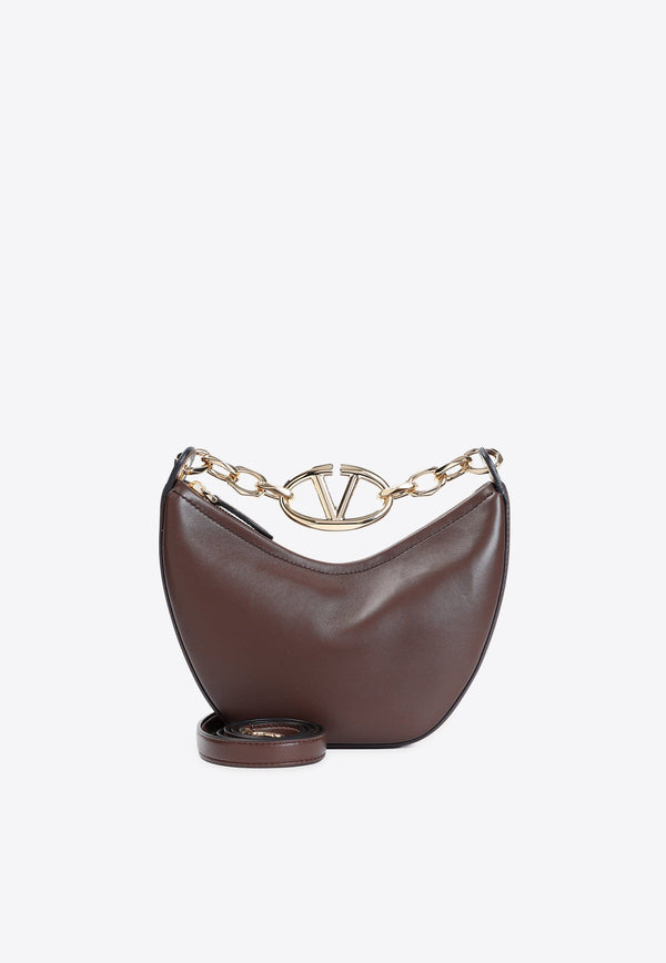 Mini VLogo Moon Leather Hobo Bag