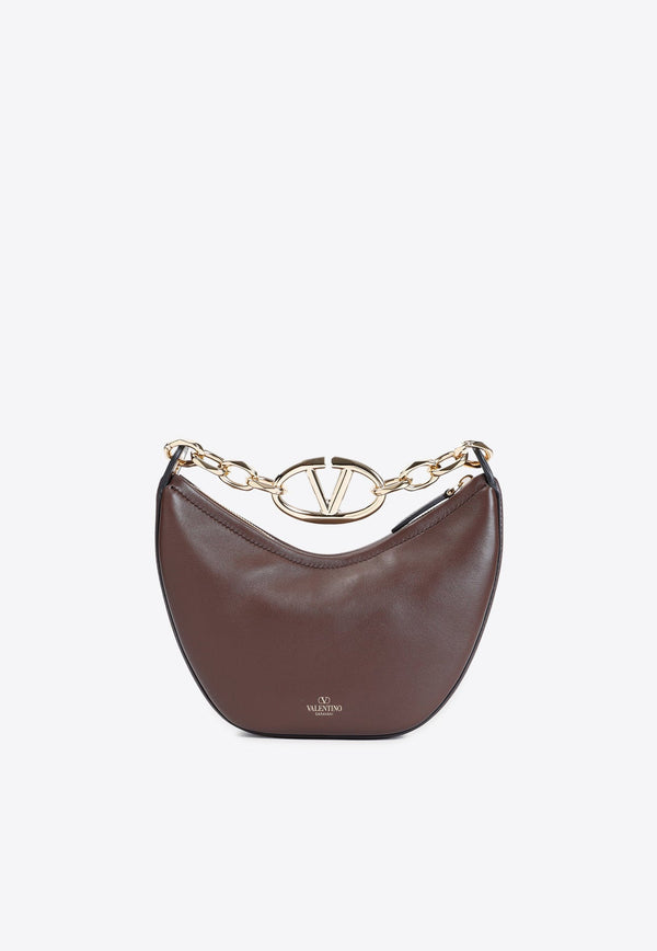 Mini VLogo Moon Leather Hobo Bag