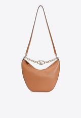 Medium VLogo Moon Leather Hobo Bag