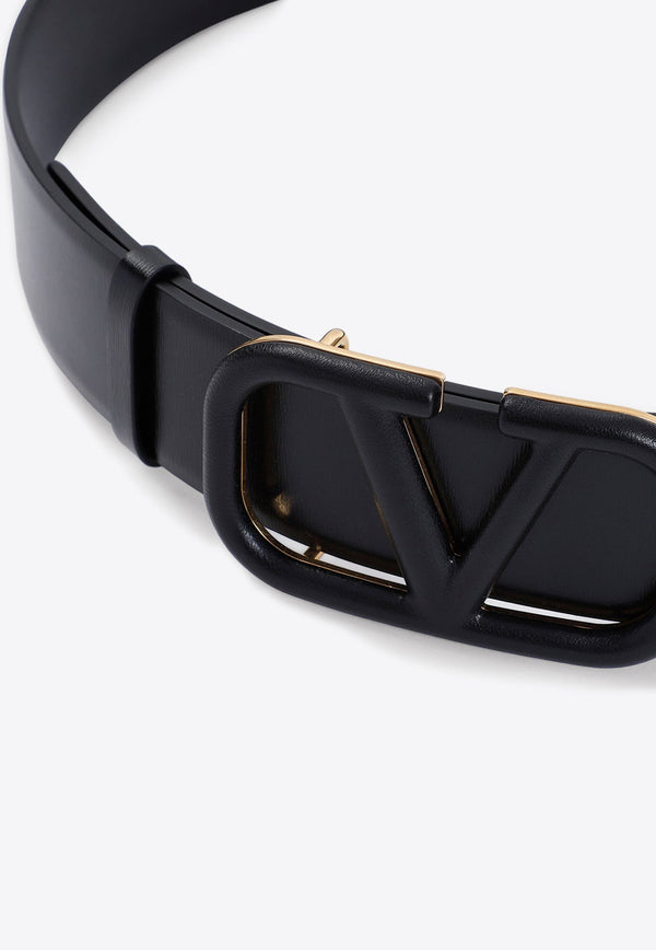 VLogo Signature Leather Buckle Belt