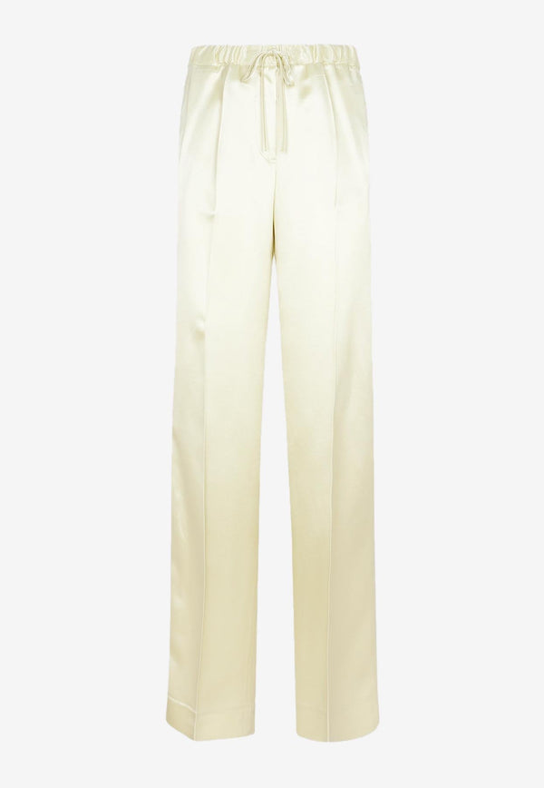 Drawstring Straight-Leg Pants