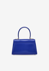 Small Iconic Top Handle Bag in Calf Leather