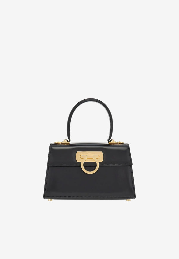 Iconic Calf Leather Top Handle Bag