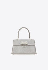 Iconic Crystal-Embellished Top Handle Bag