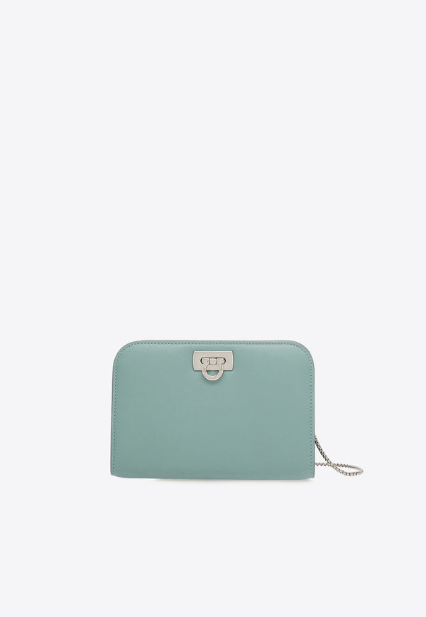 Mini Diana Leather Clutch Bag