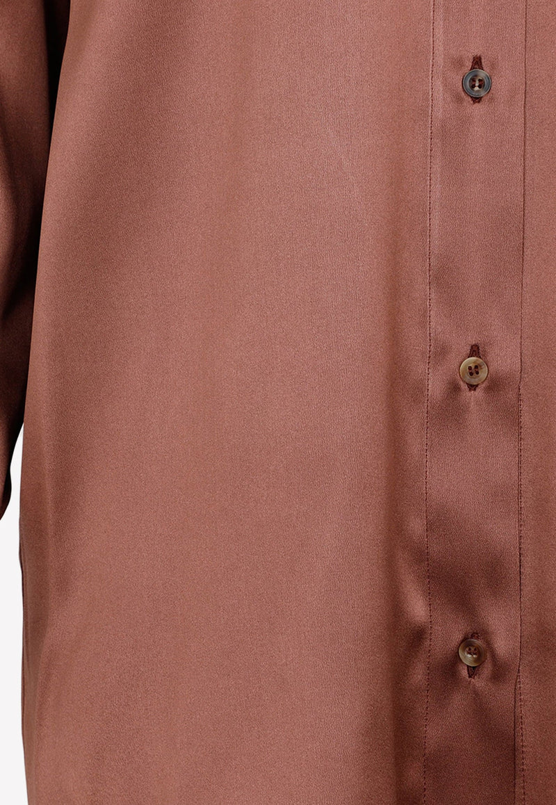 Button-Up Silk Shirt