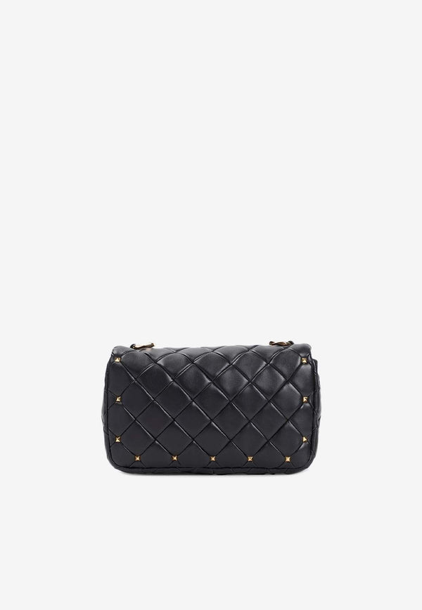 Rockstud Spike Quilted Leather Crossbody Bag