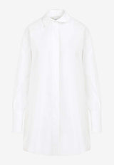 Logo-Embroidered Mini Shirt Dress