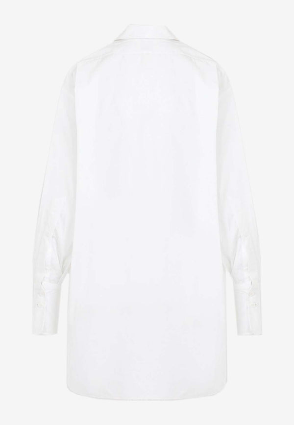 Logo-Embroidered Mini Shirt Dress