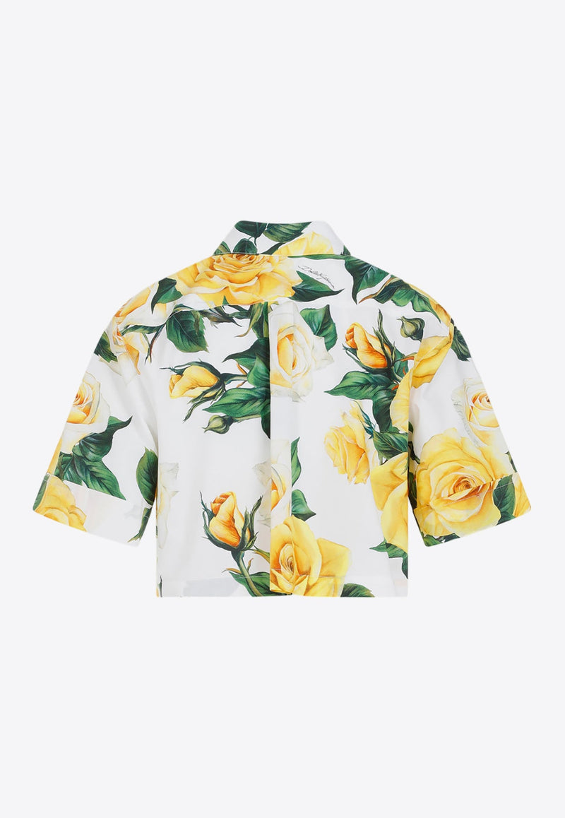 Floral Cropped Shirt