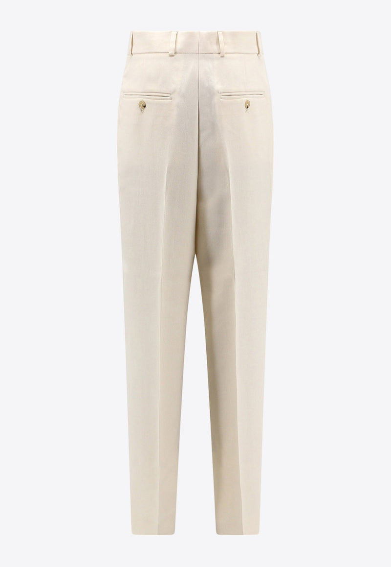 Double-pleated Tailored Pants