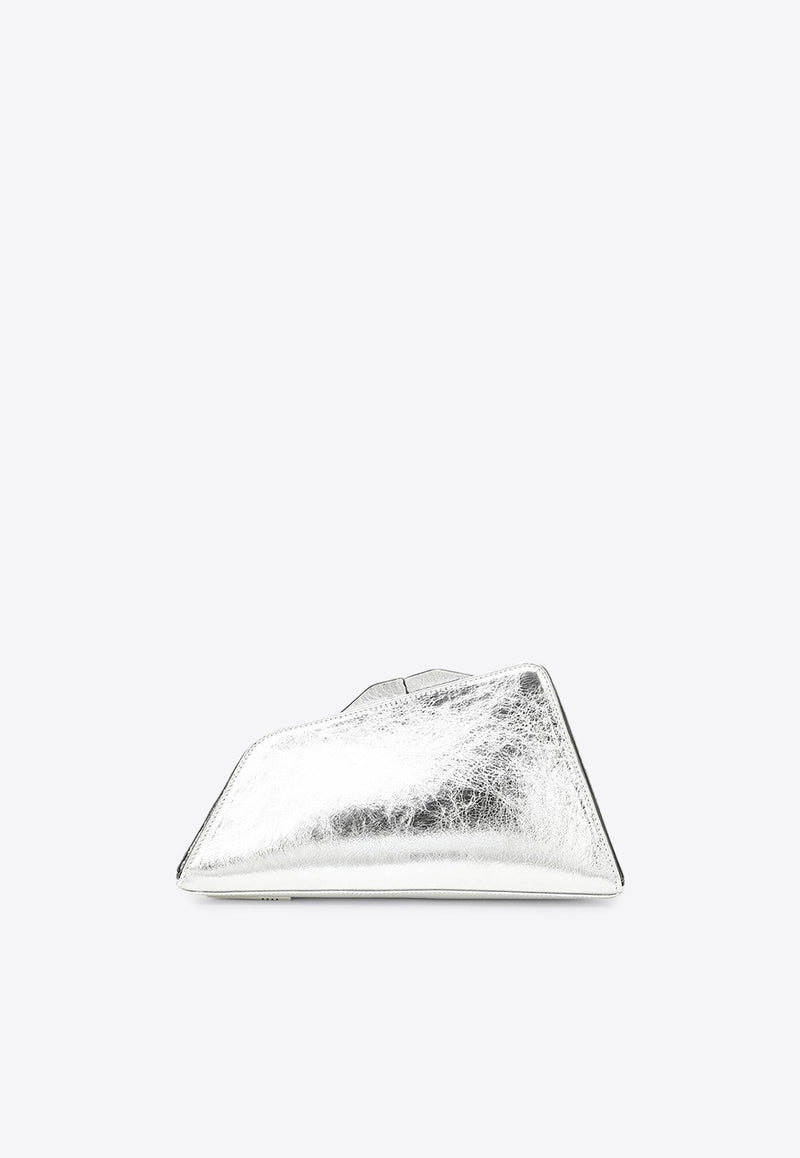 8.30PM Oversized Clutch Bag in Laminated Leather
