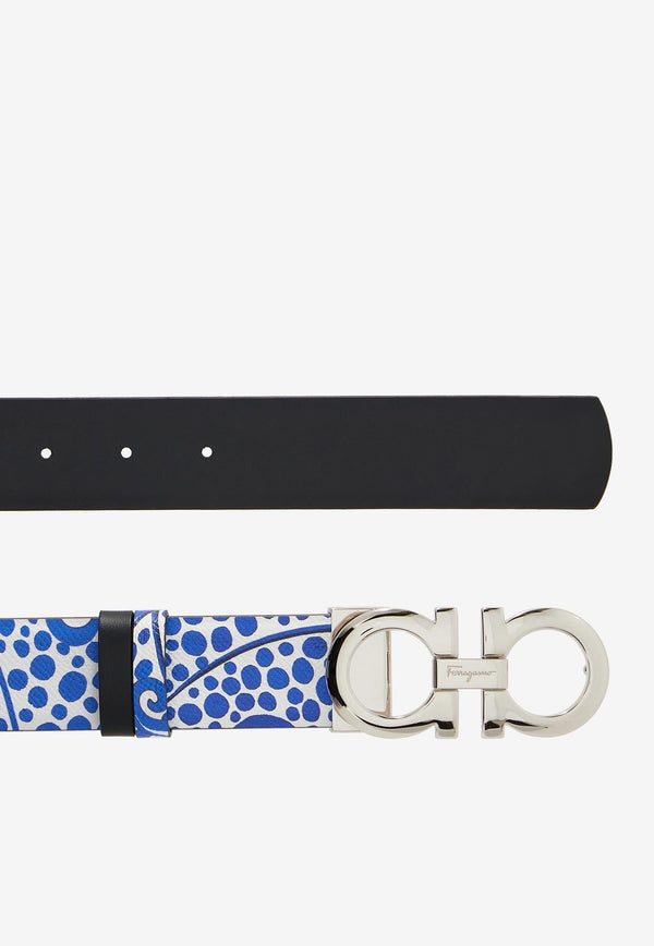 Reversible Printed Gancini Belt