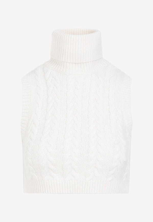Wool and Cashmere Cable-Knit Sweater Vest