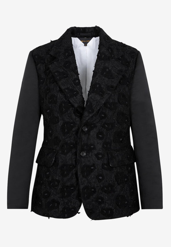Single-Breasted Embroidered Blazer