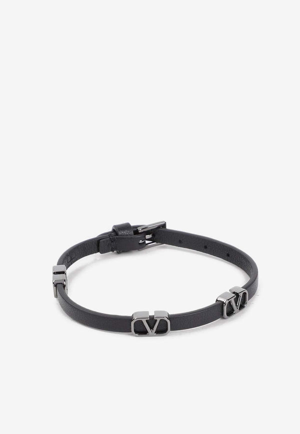 VLogo Leather Bracelet