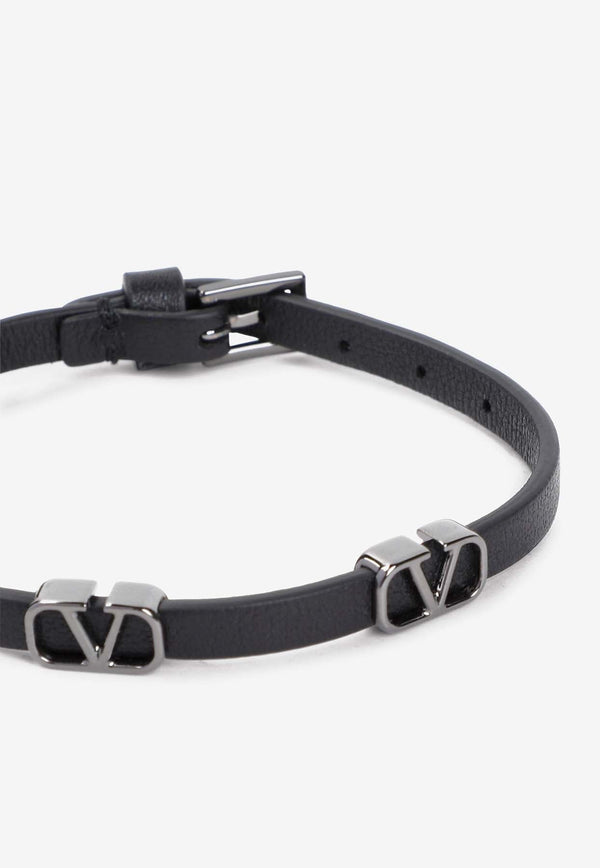 VLogo Leather Bracelet