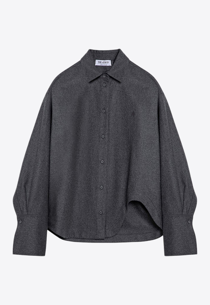 Essential Wool-Blend Long-Sleeved Shirt