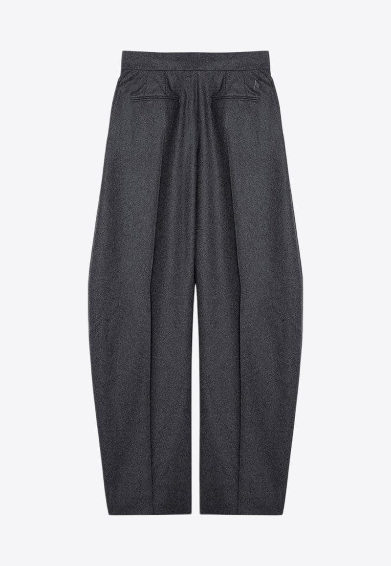 Tailored Wool-Blend Balloon Pants