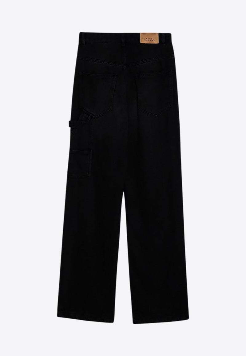 Bymara Straight-Leg Denim Pants