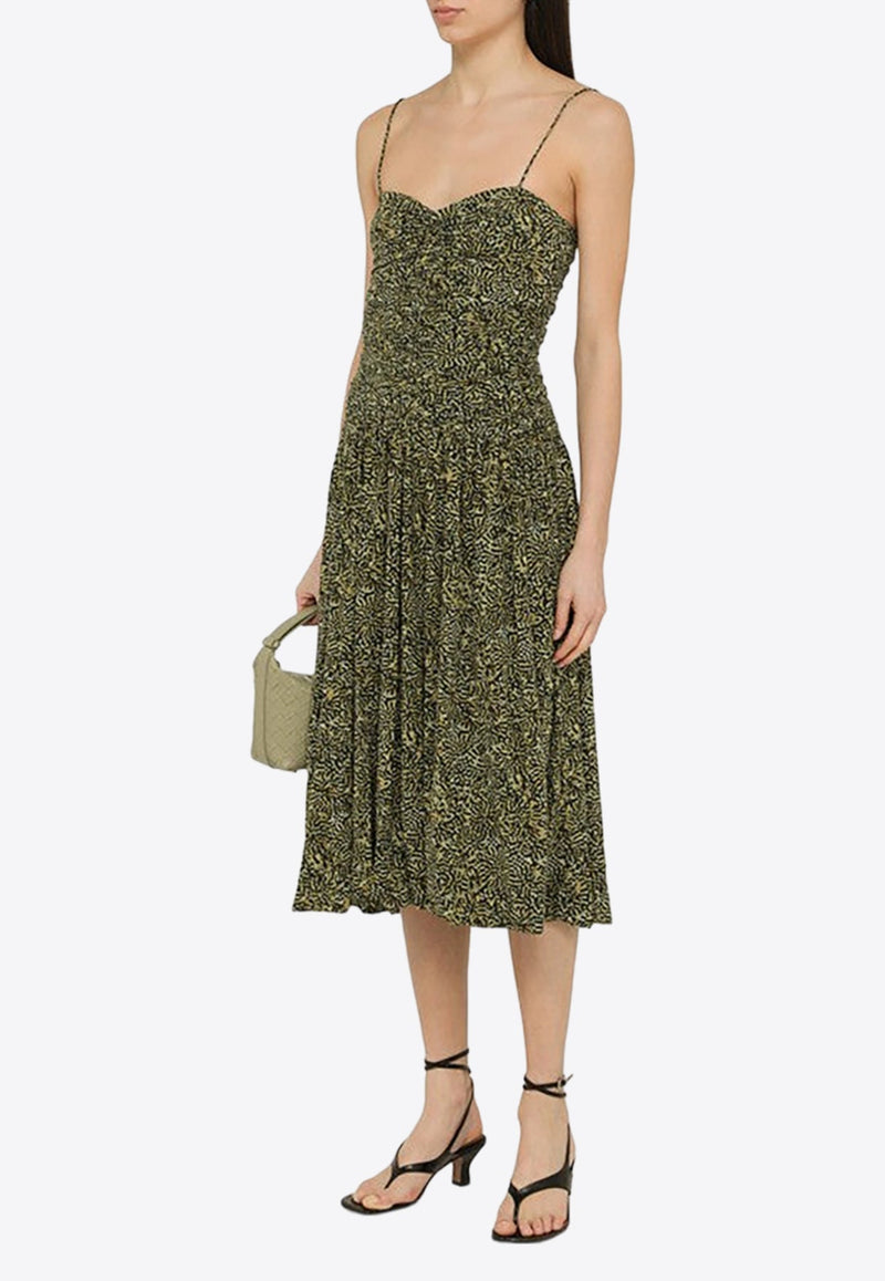 Elisabeth Printed Midi Dress