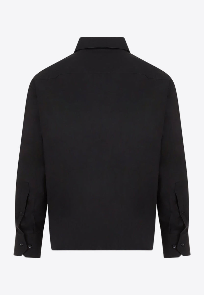 Logo-Embroidered Long-Sleeved Shirt