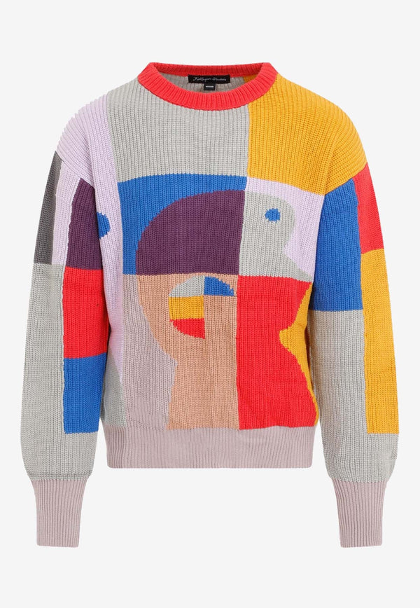 Bauhaus Paint Palette Knitted Sweater