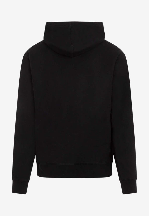 Logo-Embroidered Tag Hooded Sweatshirt