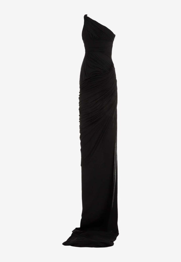 Lido One-Shoulder Draped Dress