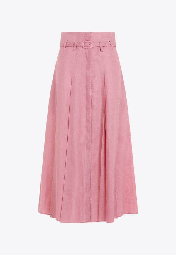 Dugald Pleated Midi Skirt