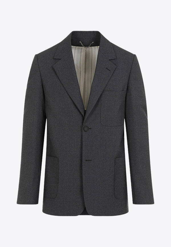 Deconstructed Wool Blazer