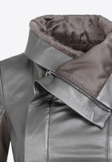 Naska Metallic Leather Jacket