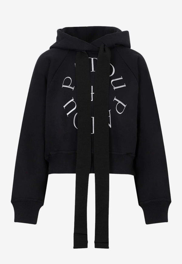 Logo Cropped Hoodie